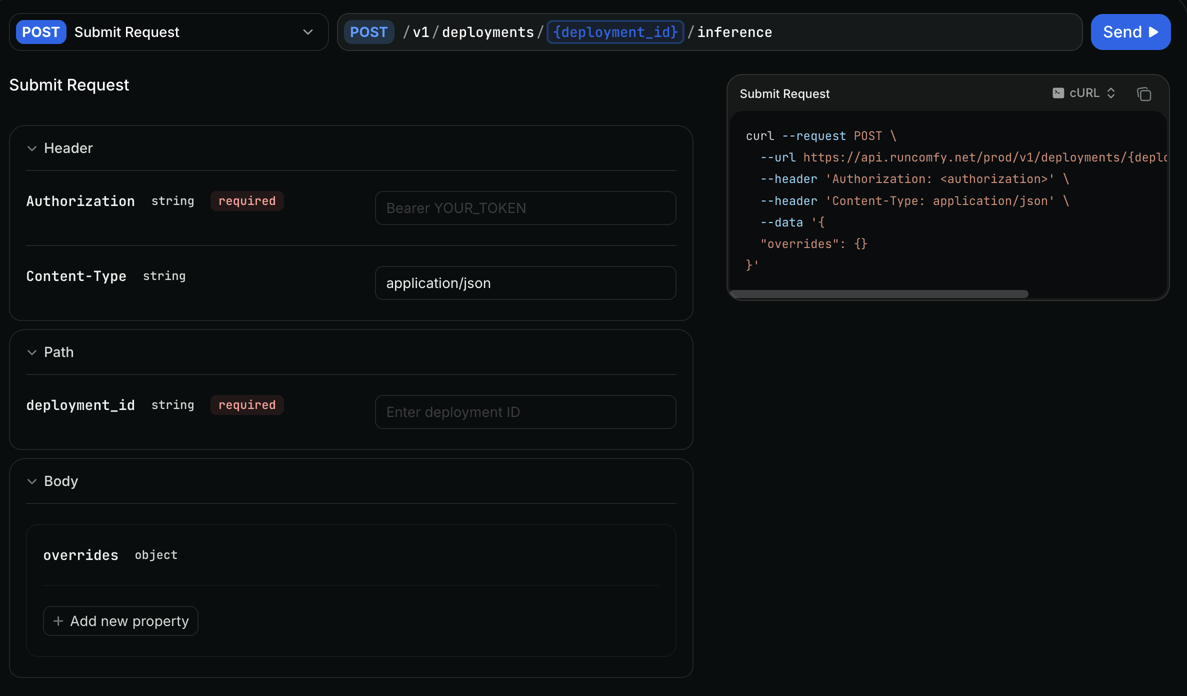ComfyUI API Request