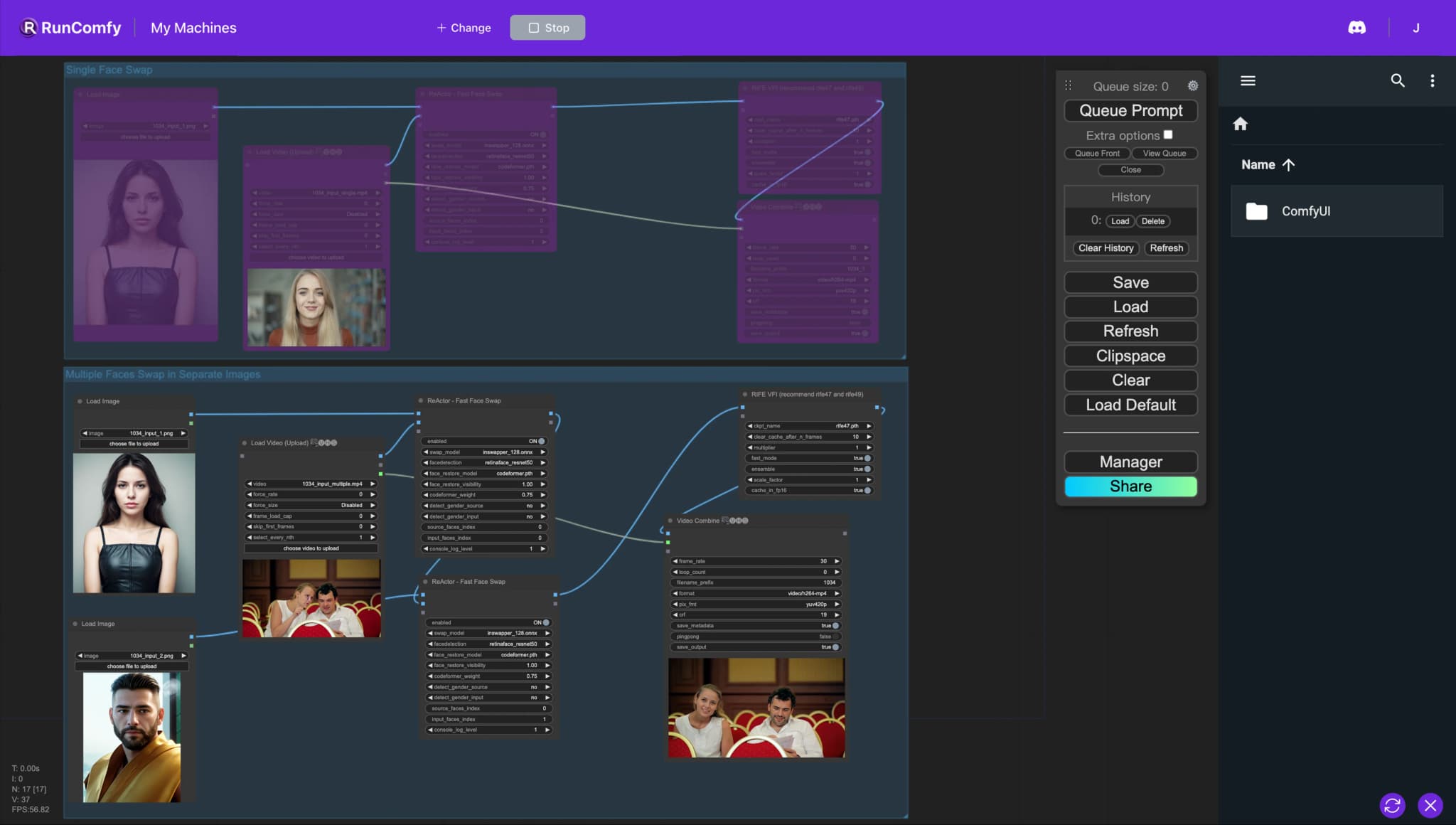 ComfyUI Face Swap Workflow with Reactor Node