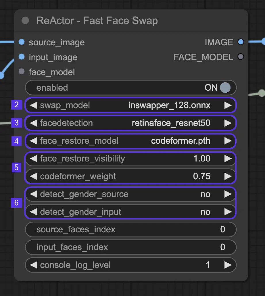 Instructions for Configuring ReActor (Fast Face Swap) in ComfyUI
